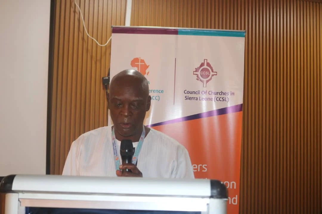 CCSL President delivering speech