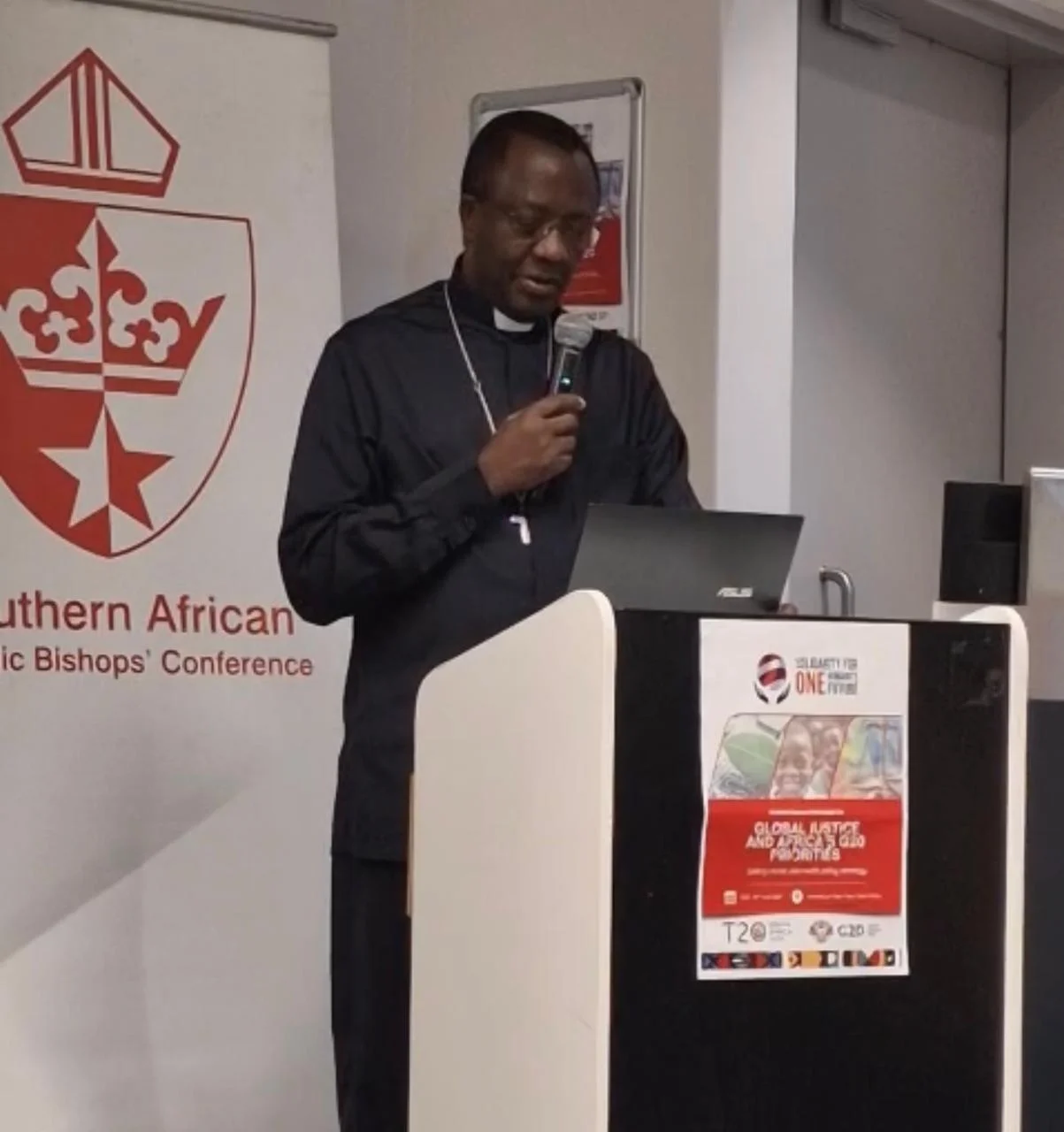 GS delivering his remarks